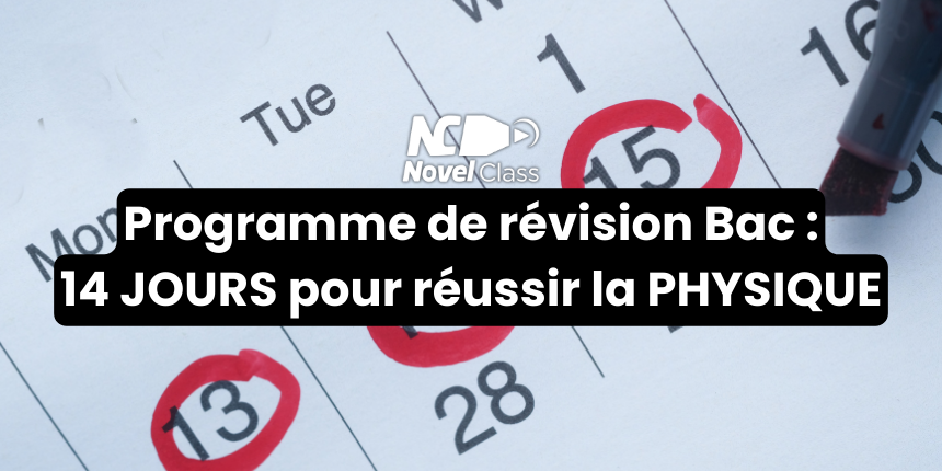 programme calendrier révision physique chimie