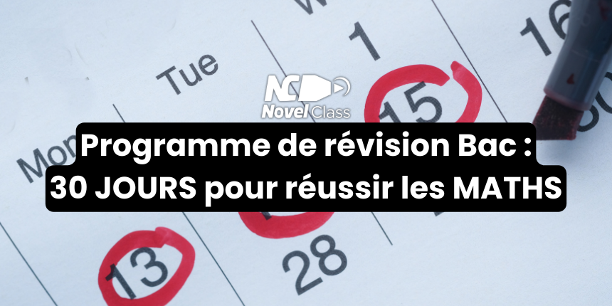programme révision bac maths